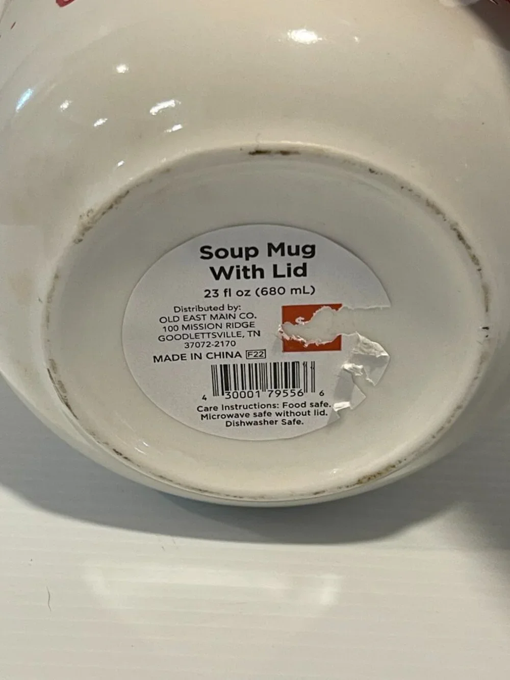 Ceramic soup mug